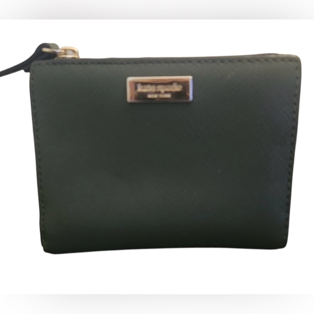 Kate Spade Green Saffiano Leather Wallet